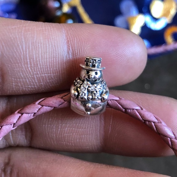 Pandora Leather Bracelet & Necklace Set with 7 Charms - Picture 9 of 11